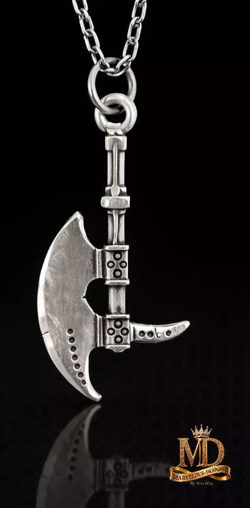 Viking battle warrior axe pendant 3D print model