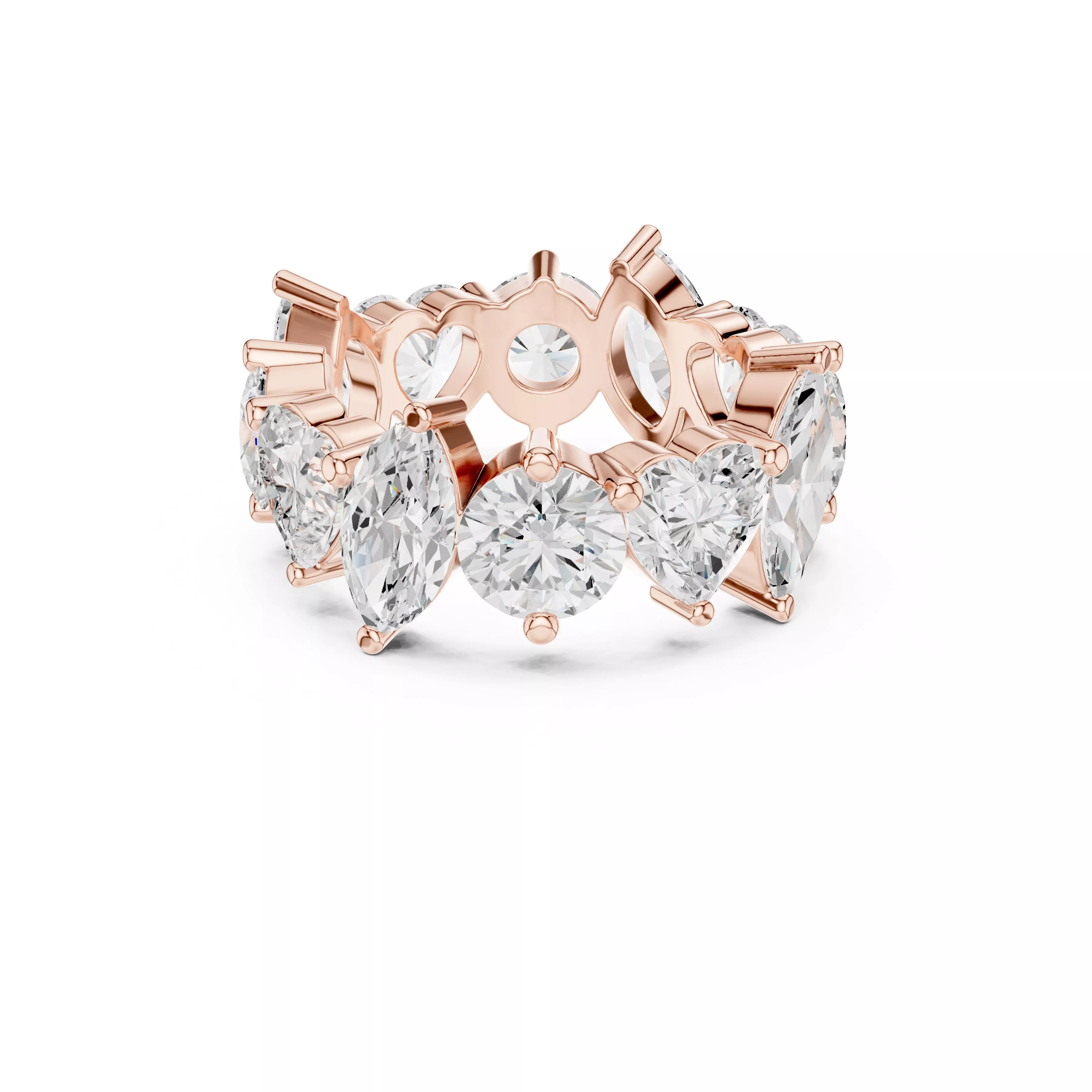 Buy Diamond Ring CAD Design STL 3DM Gold Ring Band R1637 3D print model