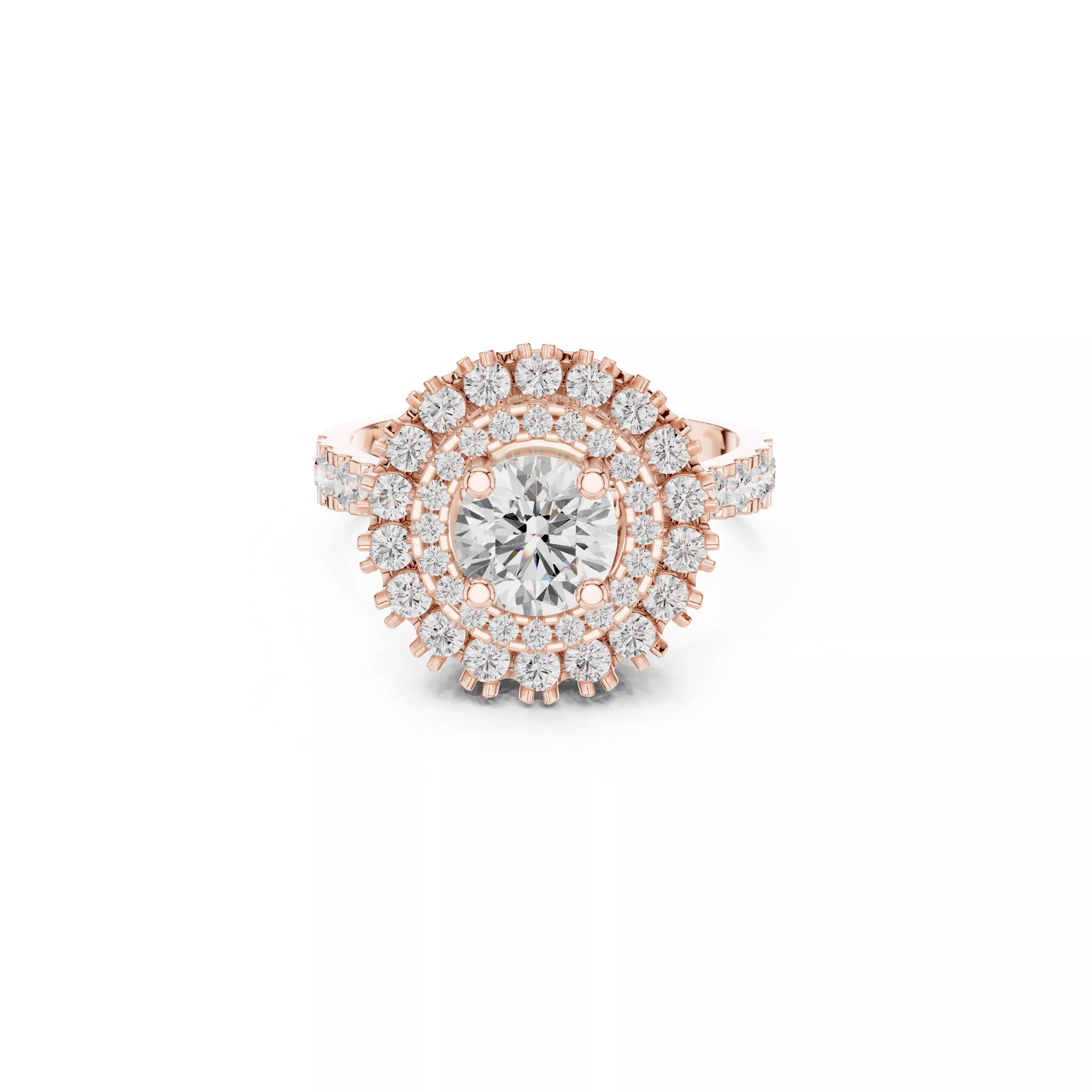 Buy Diamond Ring CAD Design STL 3DM Gold Ring Band R1806 3D print model