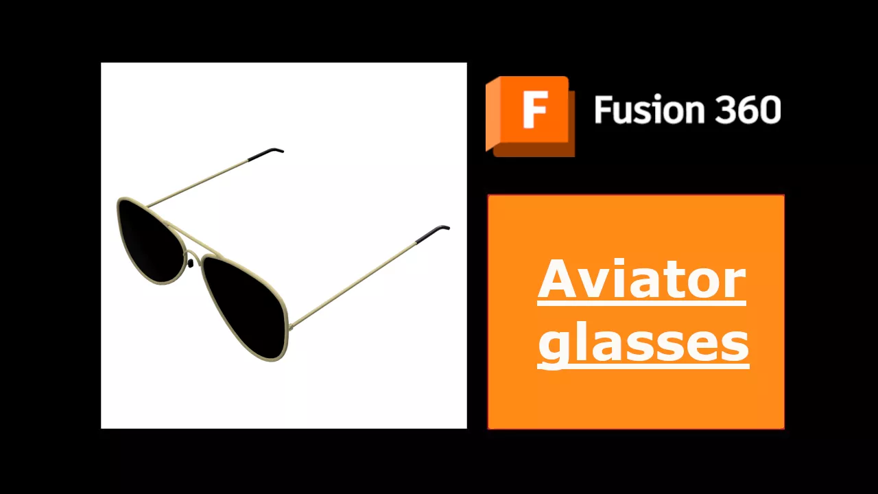 Aviator glasses 3D print model