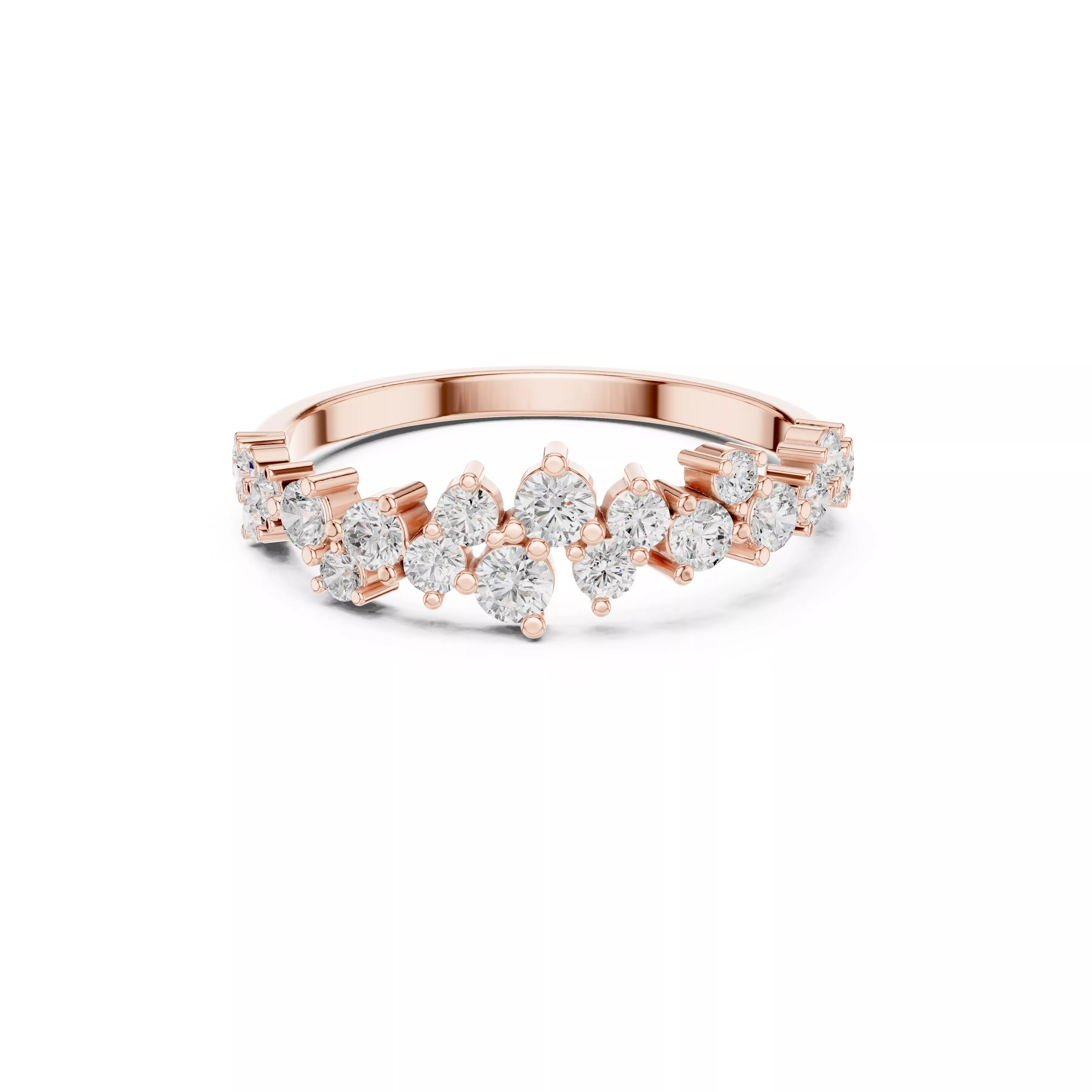 Buy Diamond Ring CAD Design STL 3DM Gold Ring Band R1597 3D print model