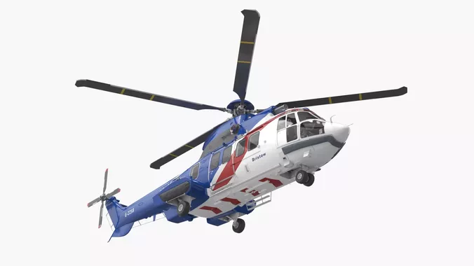 Airbus H225 Helicopter with Interior