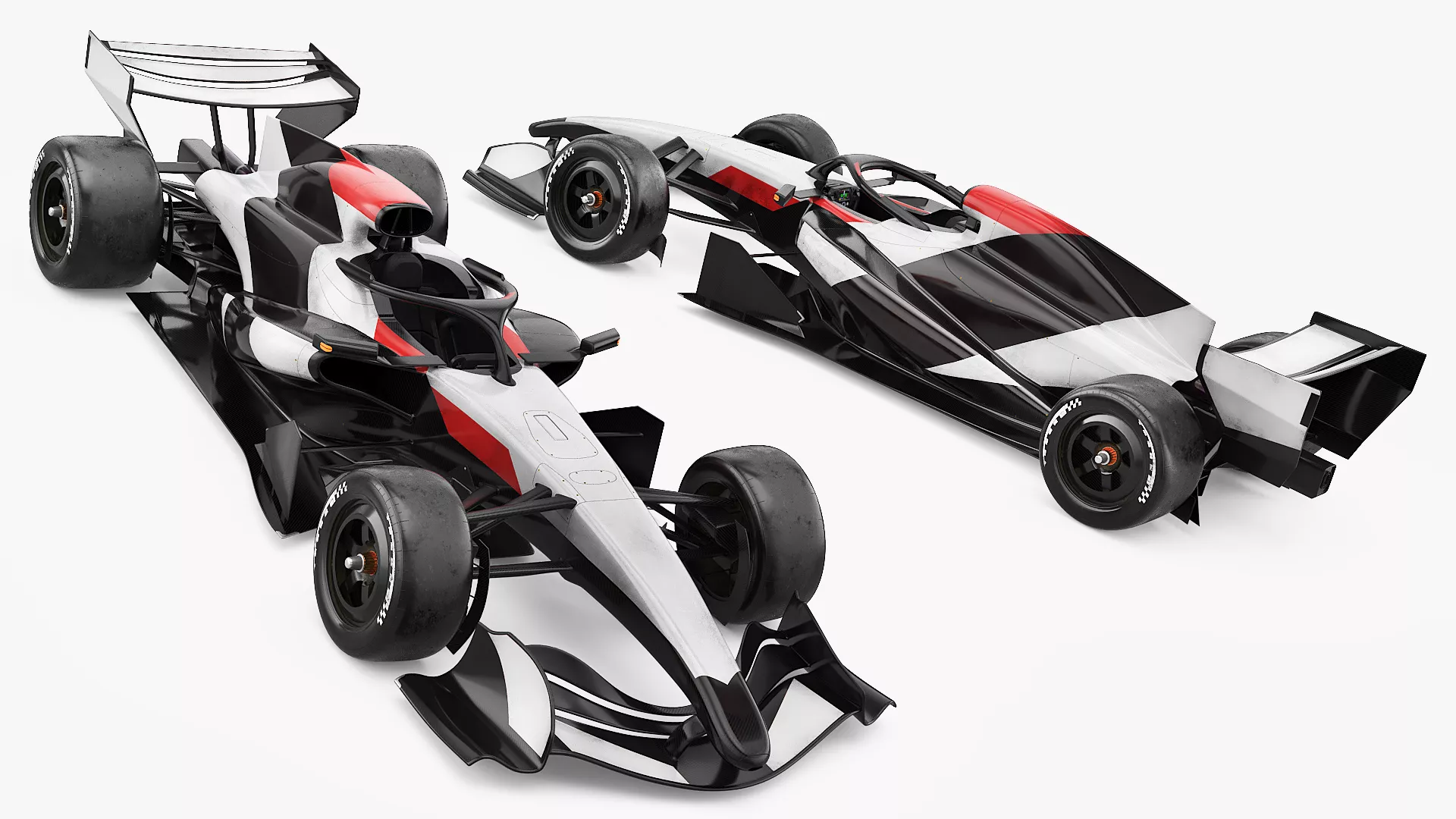Modern Formula Racing Simplified 3D model