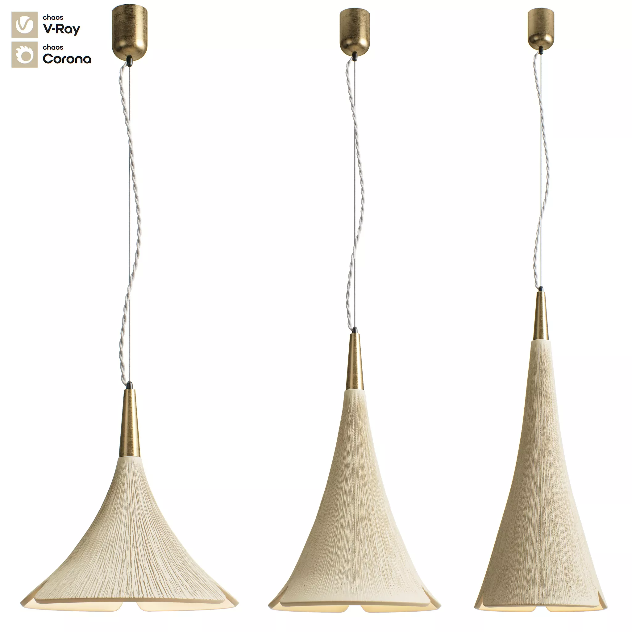 Polina Artamonova Sonna Lamp Set 3D model