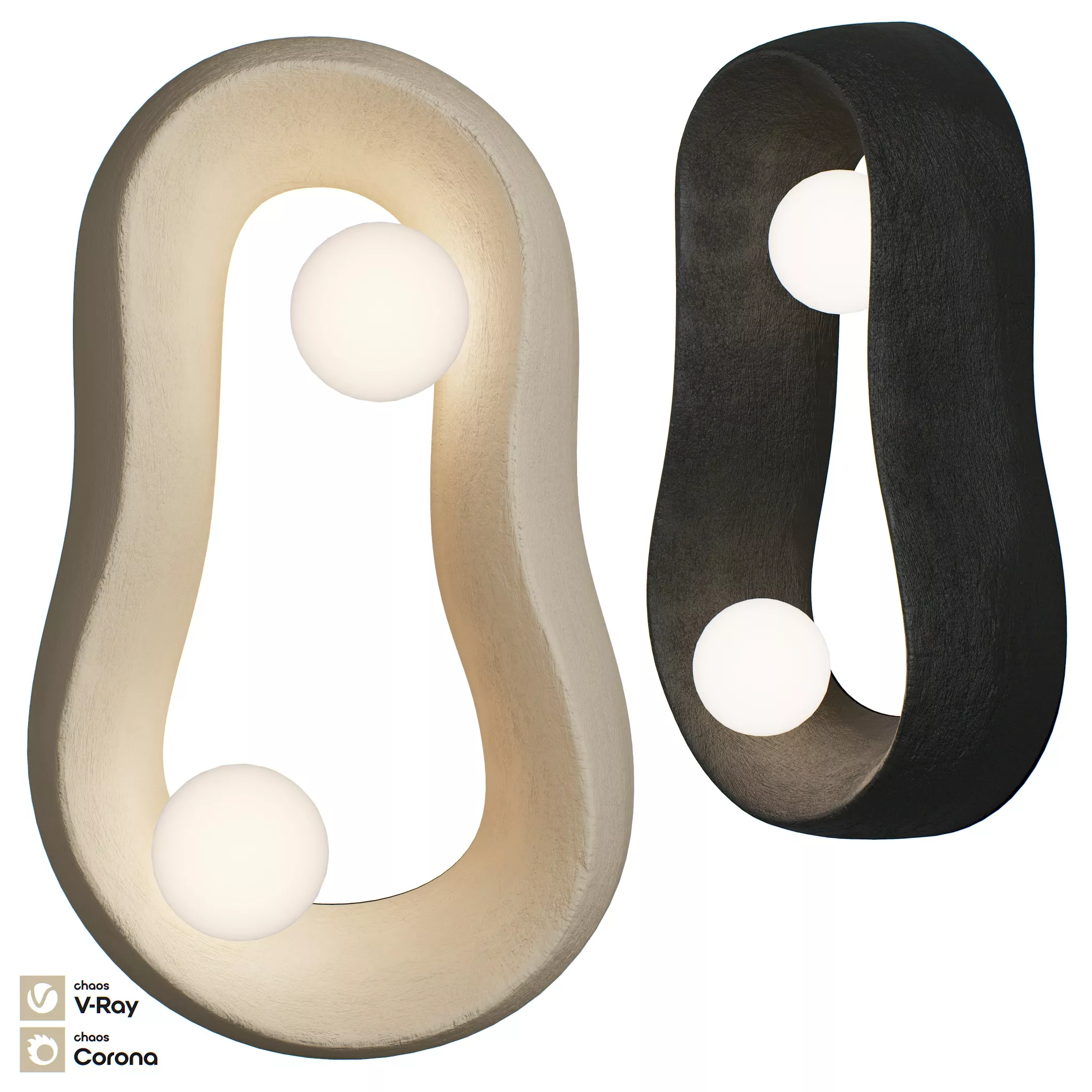 Polina Artamonova Wall Lamp Lenta Matryoshka 3D model