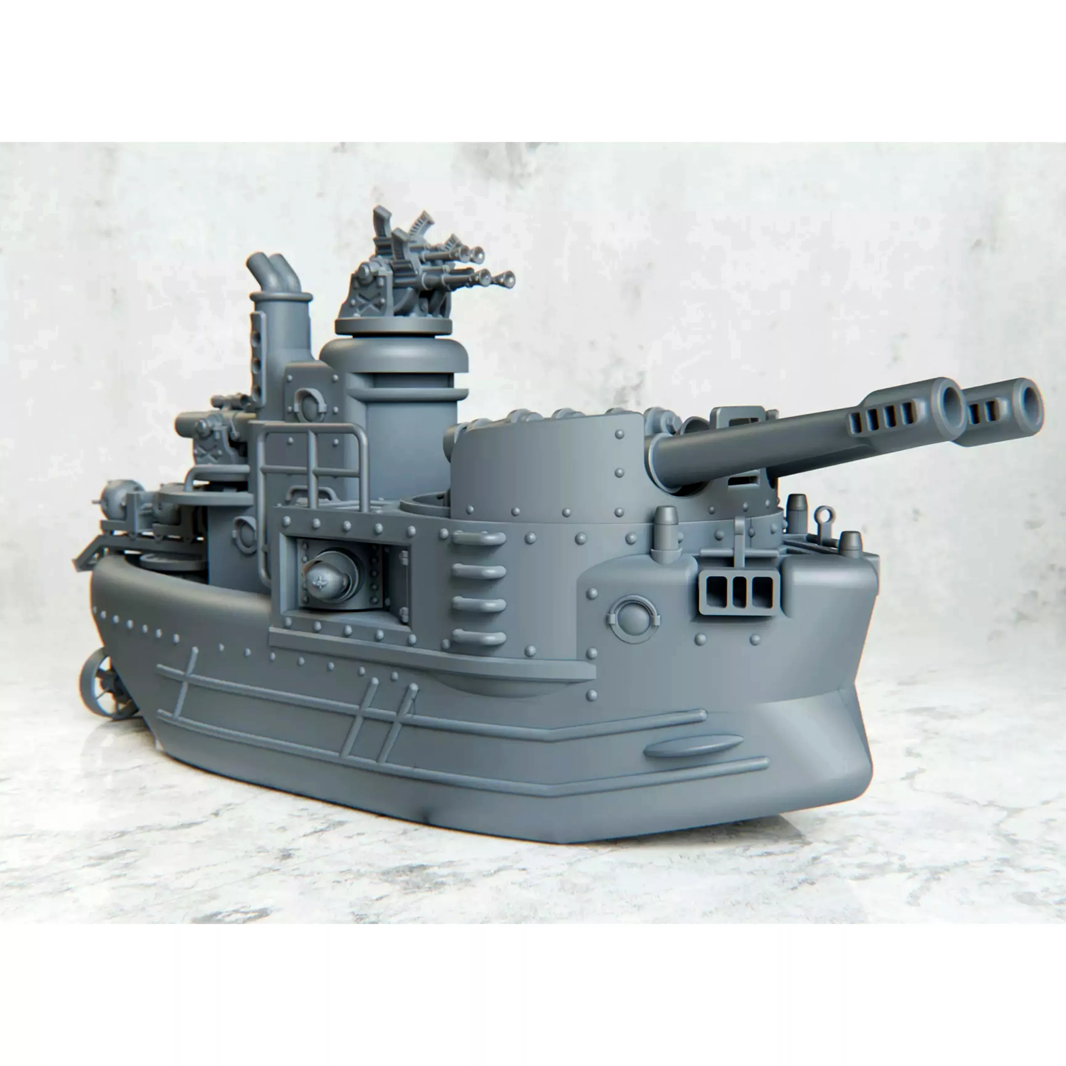 Armored Gunboat WASP 3D print model