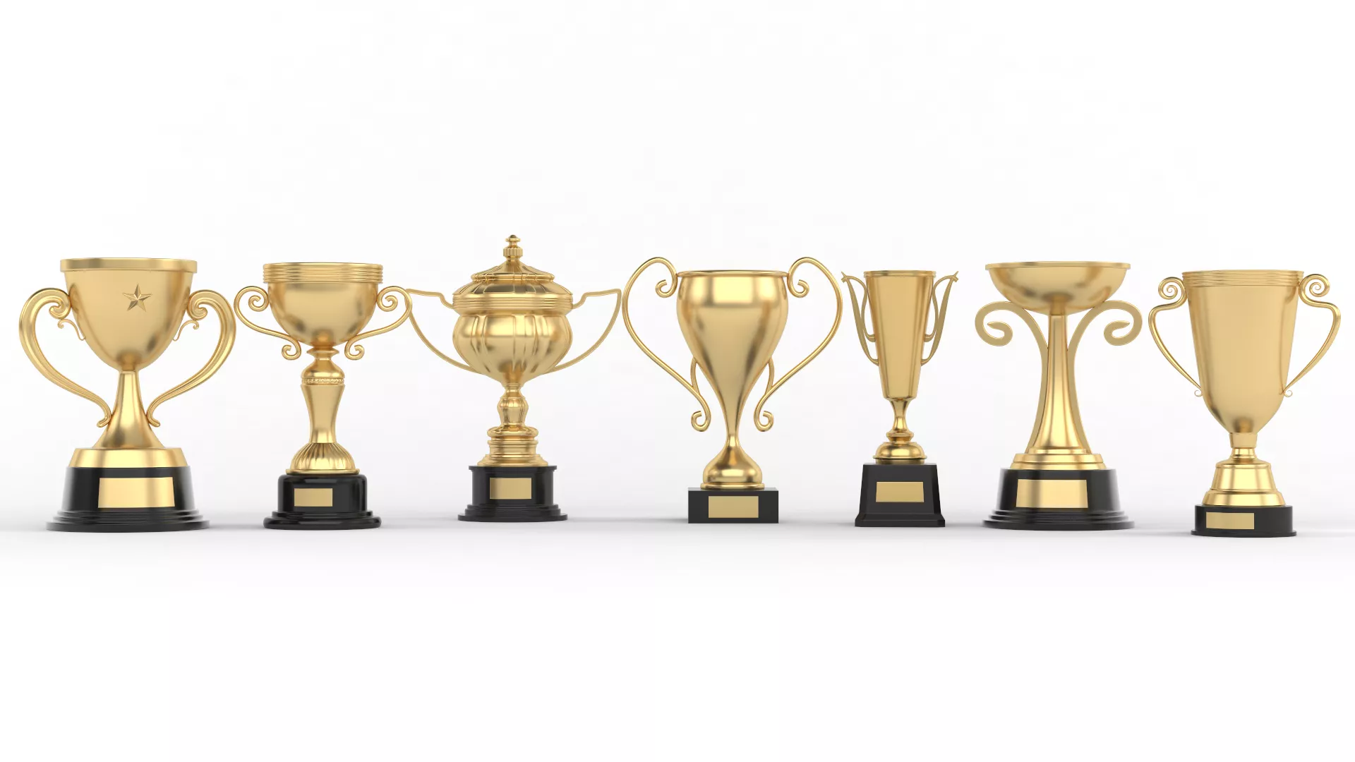 Trophy Cup Collection 3D model