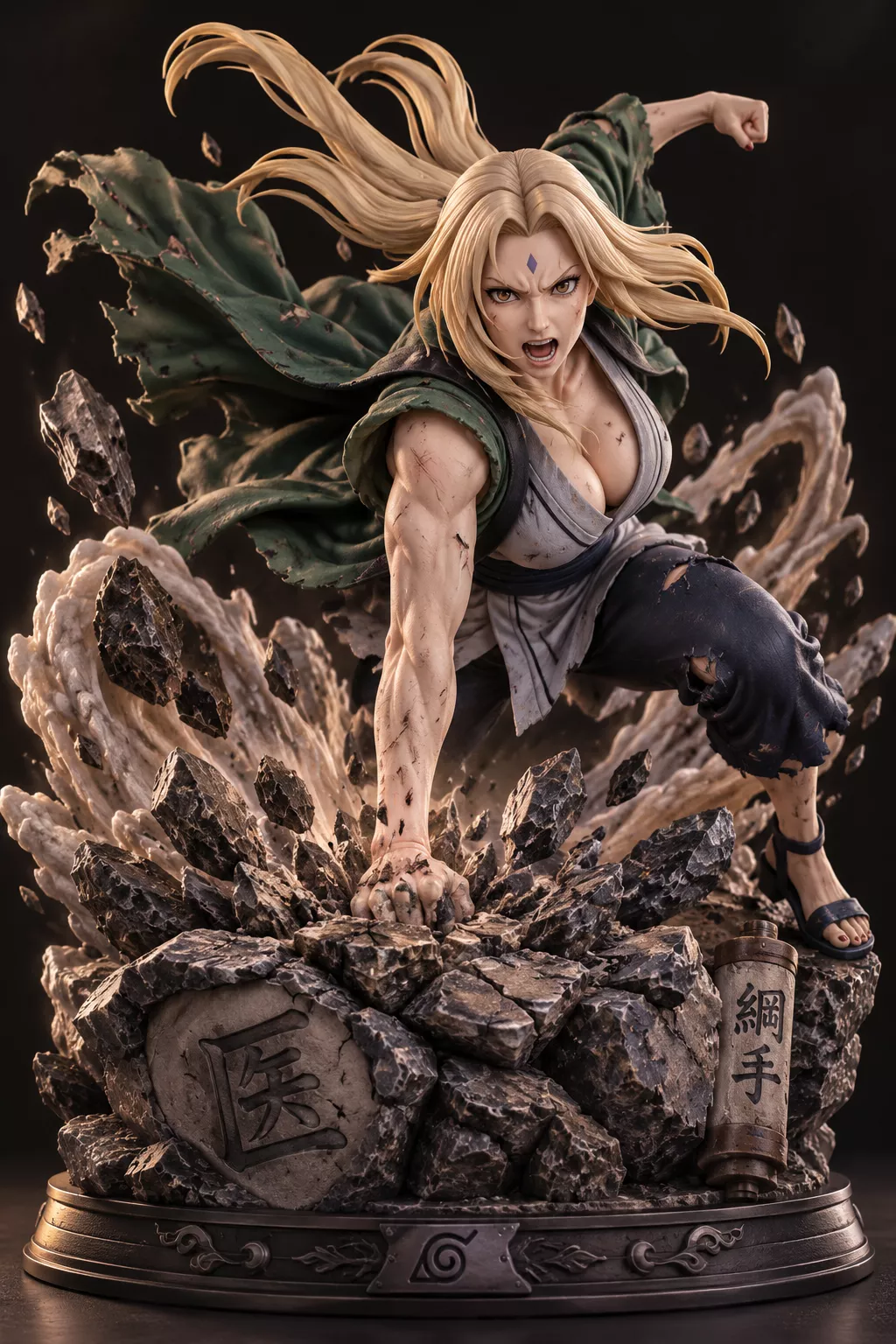Lady Tsunade Fifth Hokage Highly Detailed 3D Printable STL 3D print model