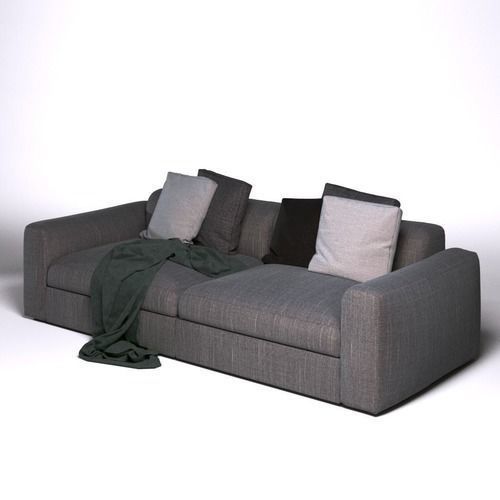 Done 2 couch Free 3D model_0