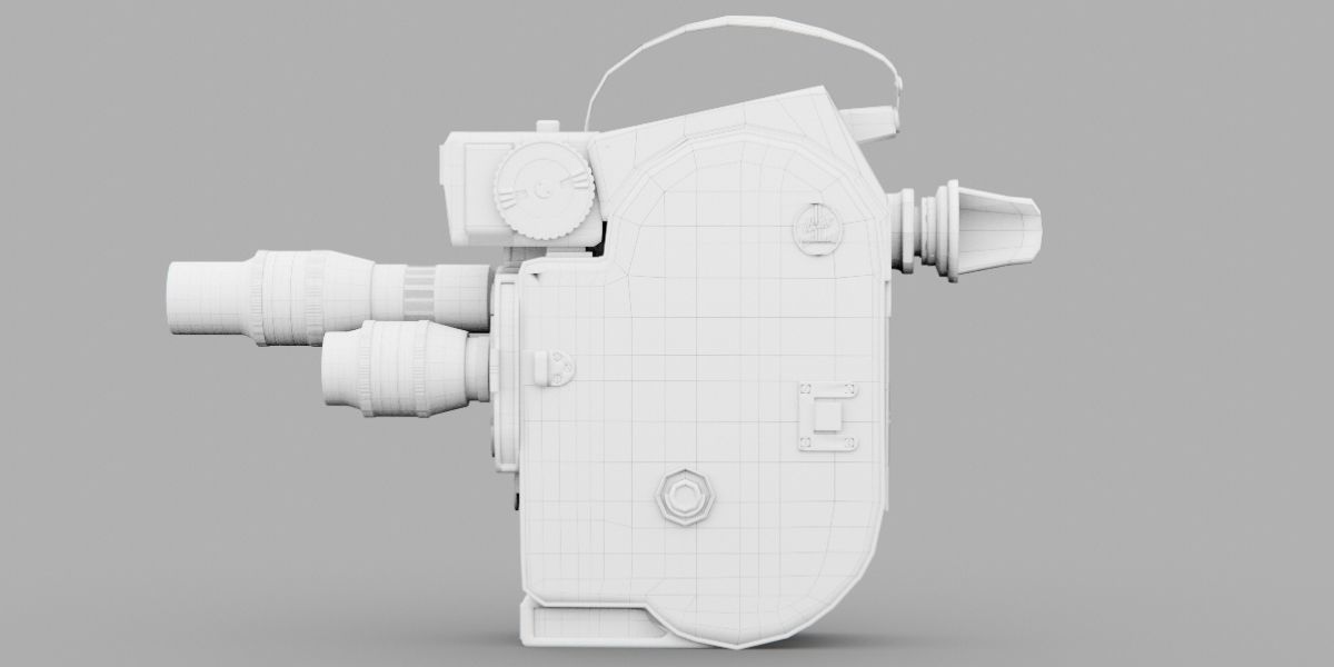 Bolex H16 vintage camera 3D model_7