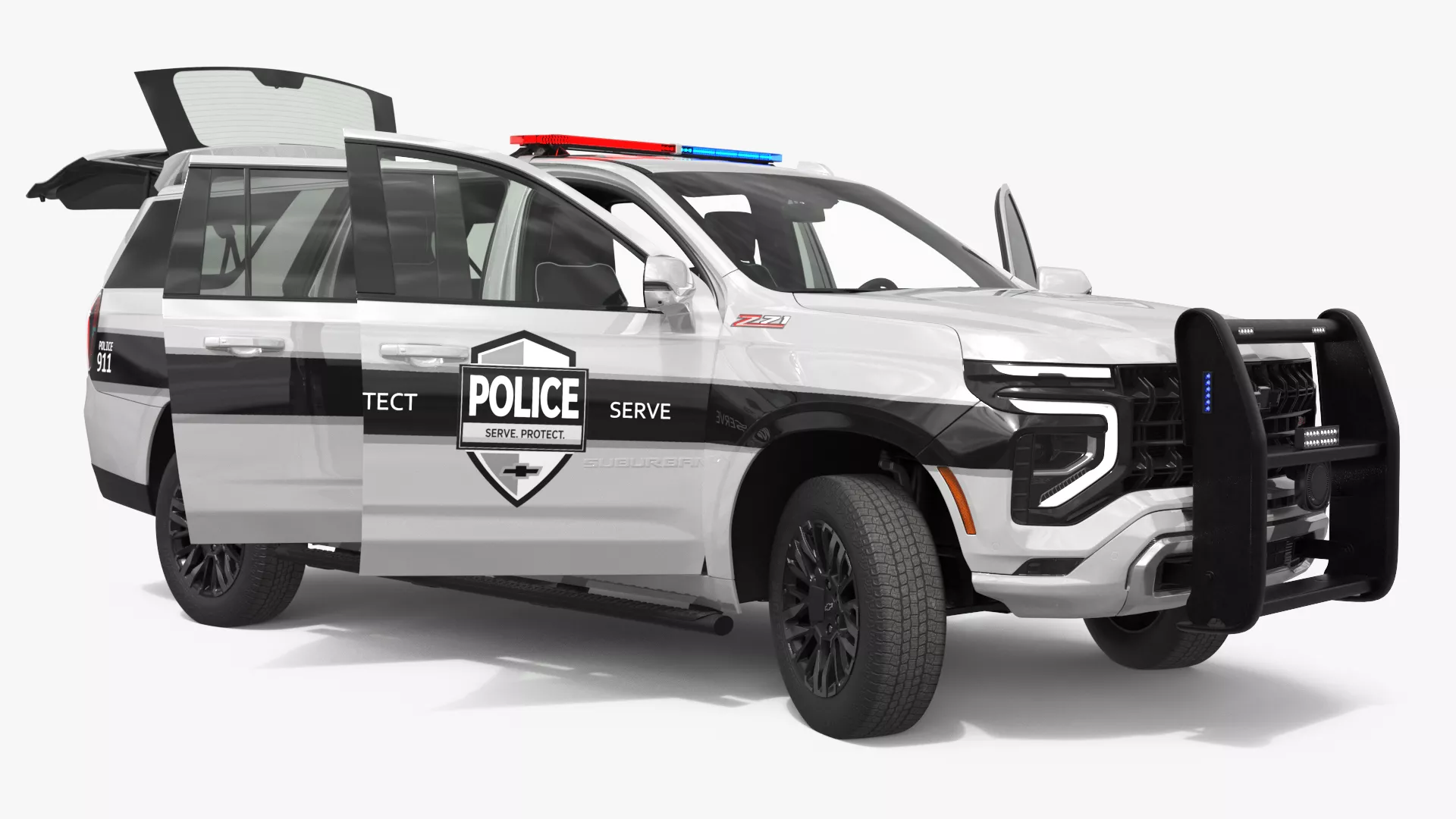 Chevrolet Suburban 2025 Special Service Rigged 3D model