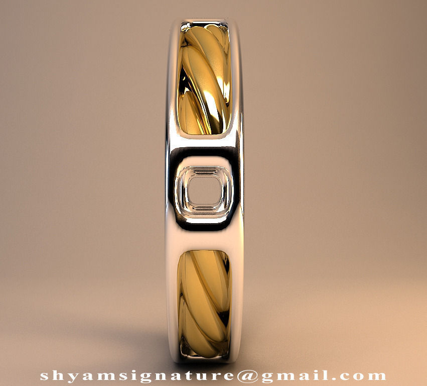 Ring Of Twisted Gold 3D print model_2