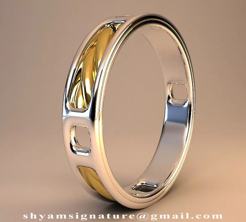 Ring Of Twisted Gold 3D print model_0