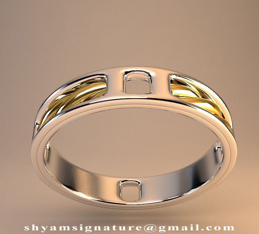 Ring Of Twisted Gold 3D print model_1