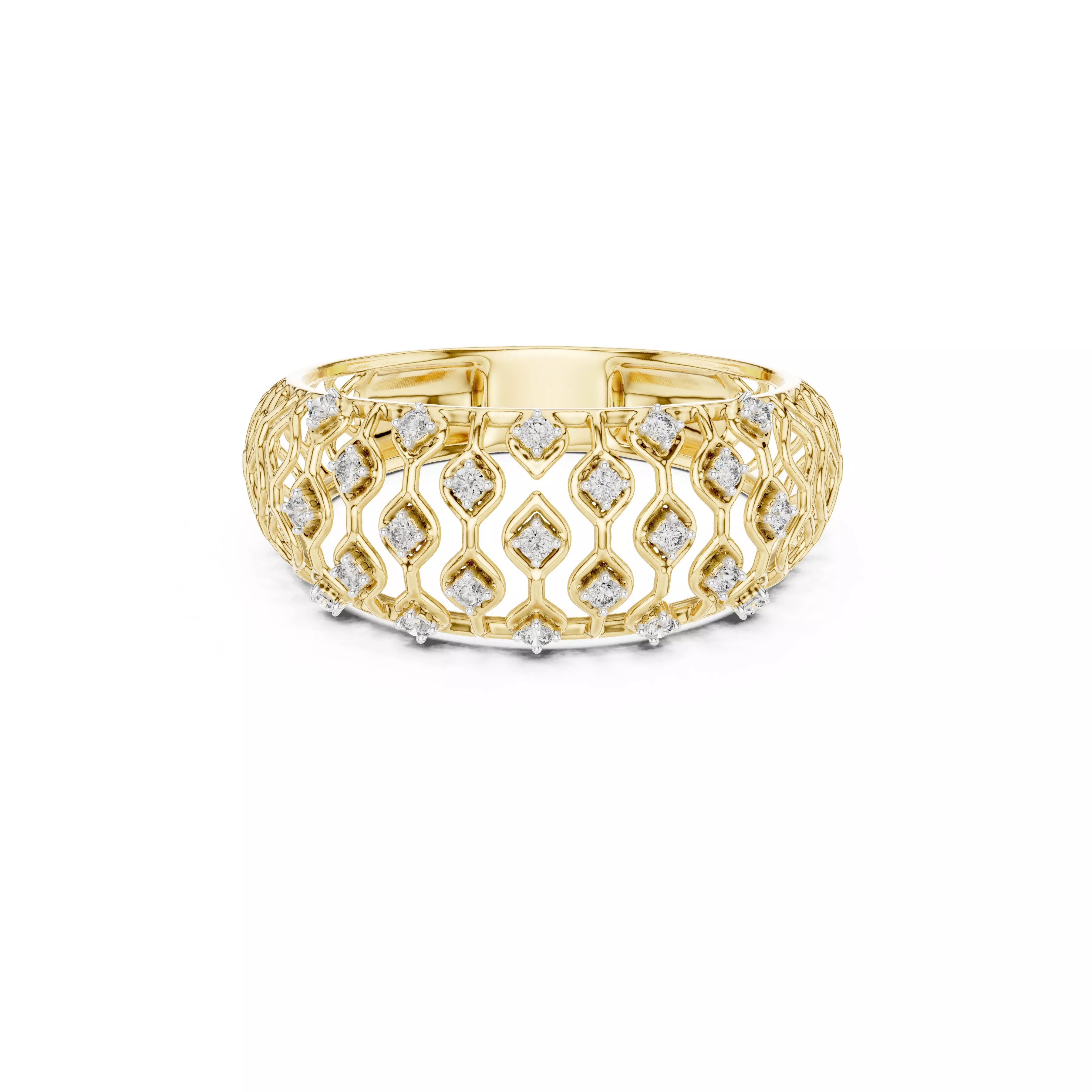 Buy Diamond Ring CAD Engagement Wedding Jewelry STL 3DM R1964 3D print model