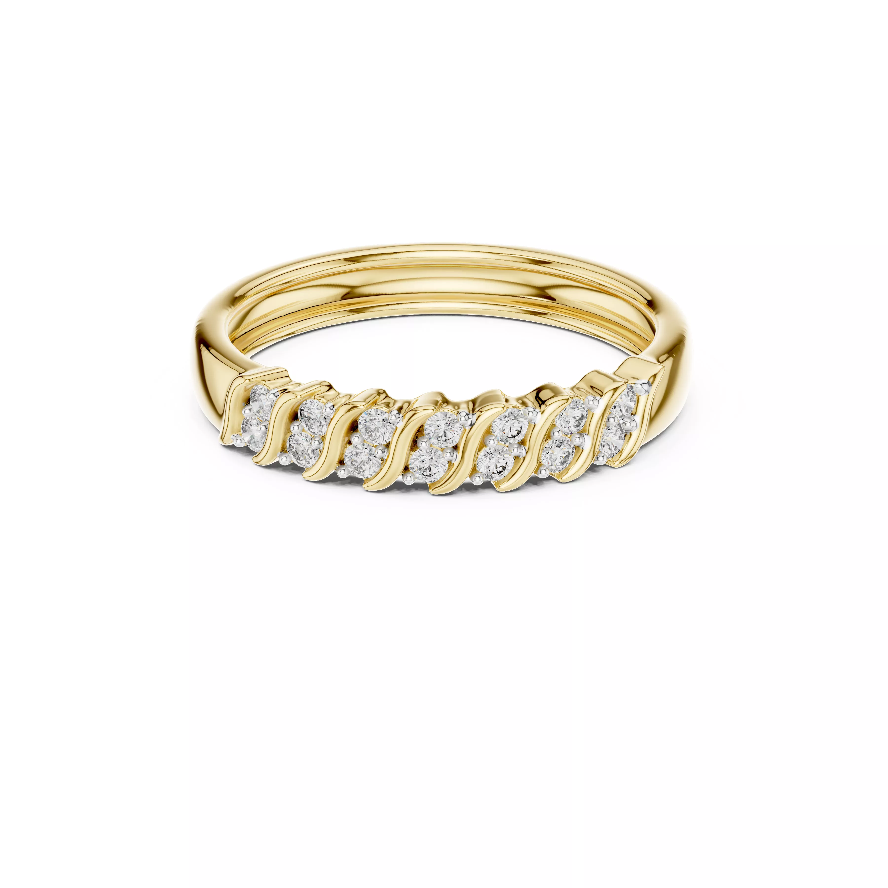 Buy Diamond Ring CAD Engagement Wedding Jewelry STL 3DM R2287 3D print model