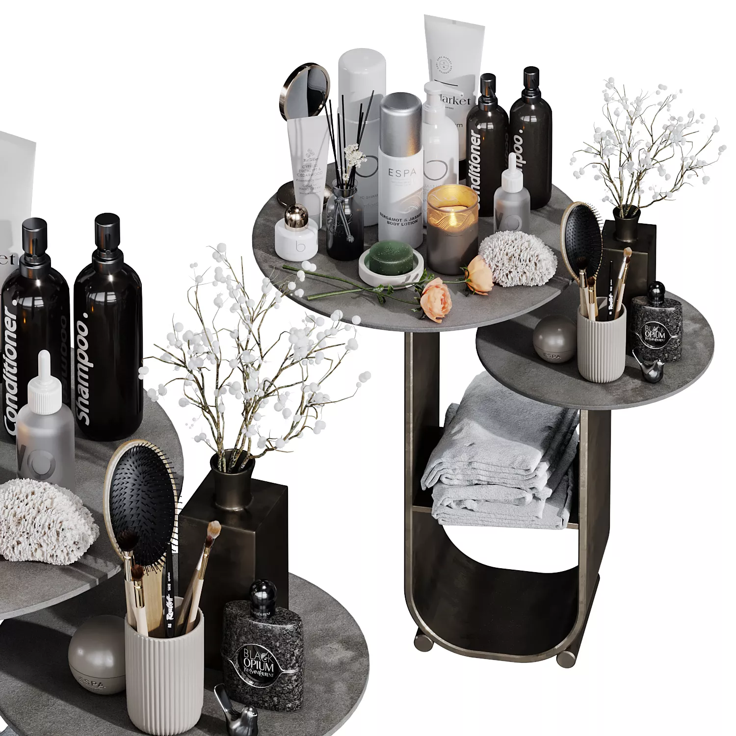 Modern Bathroom Accessories Set 54 3D model