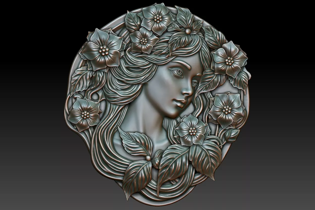 Greenlady 13 3D print model