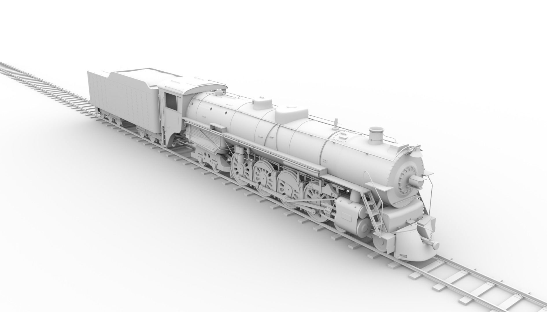 Steam locomotive 3D model_6