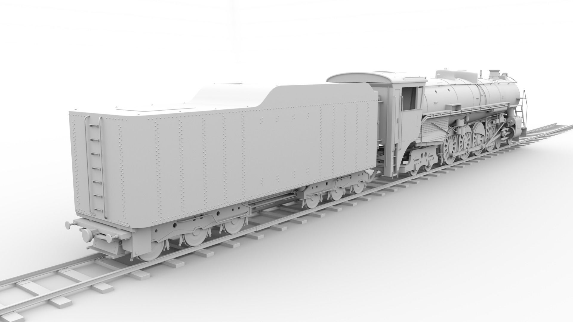 Steam locomotive 3D model_7