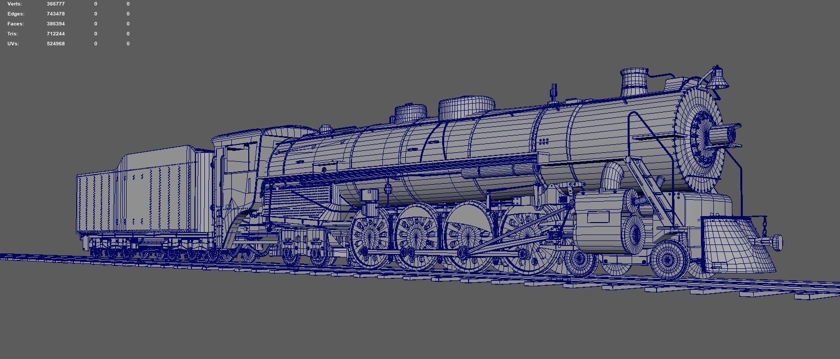 Steam locomotive 3D model_10