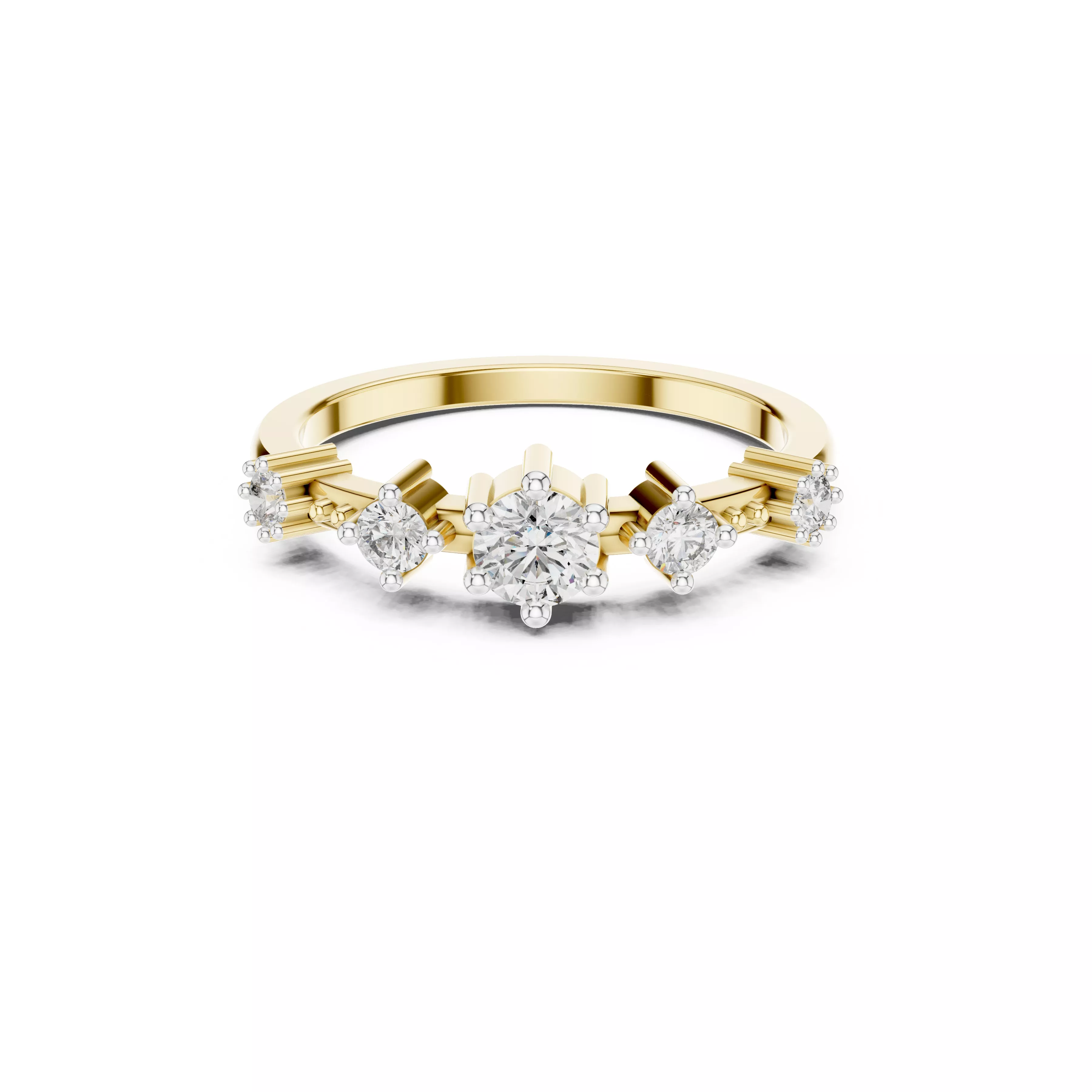 Buy Diamond Ring CAD Engagement Wedding Jewelry STL 3DM R2995 3D print model