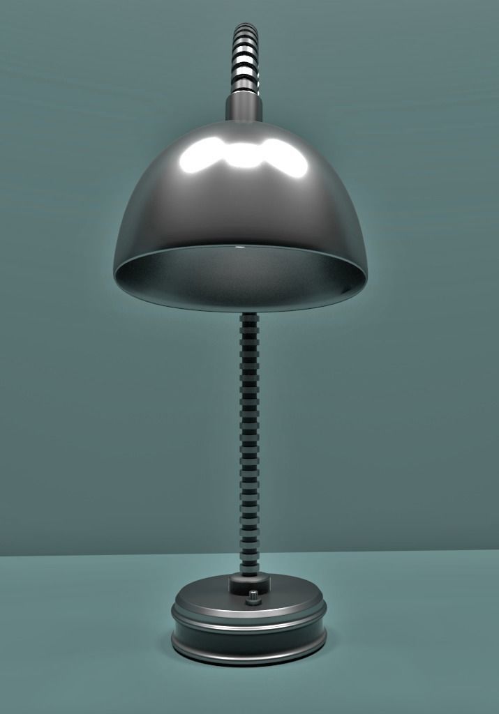 Desktop Lamp 3D model_0