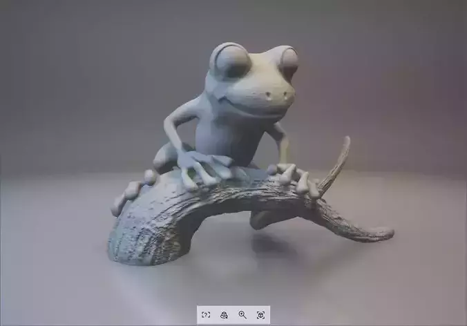 Tree frog 3D print model