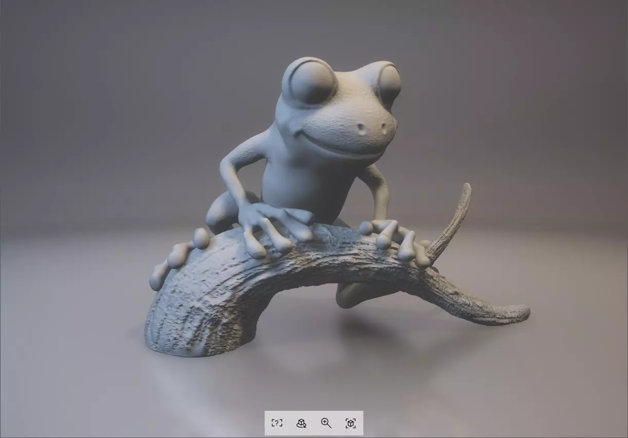 Tree frog 3D print model_0