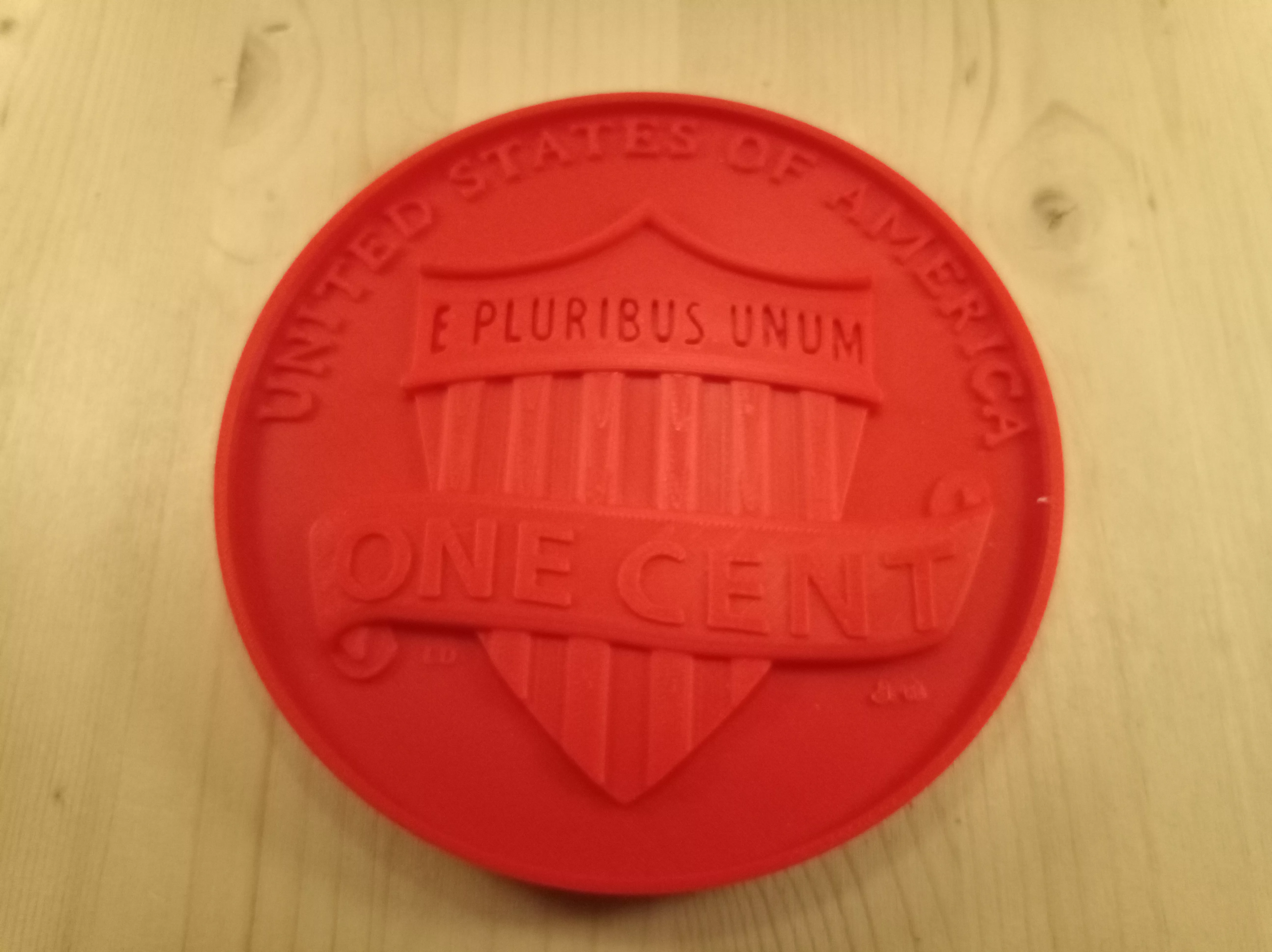 Lincoln Cent Shield Reverse Tap To Pay Credit Card Cover 3D print model