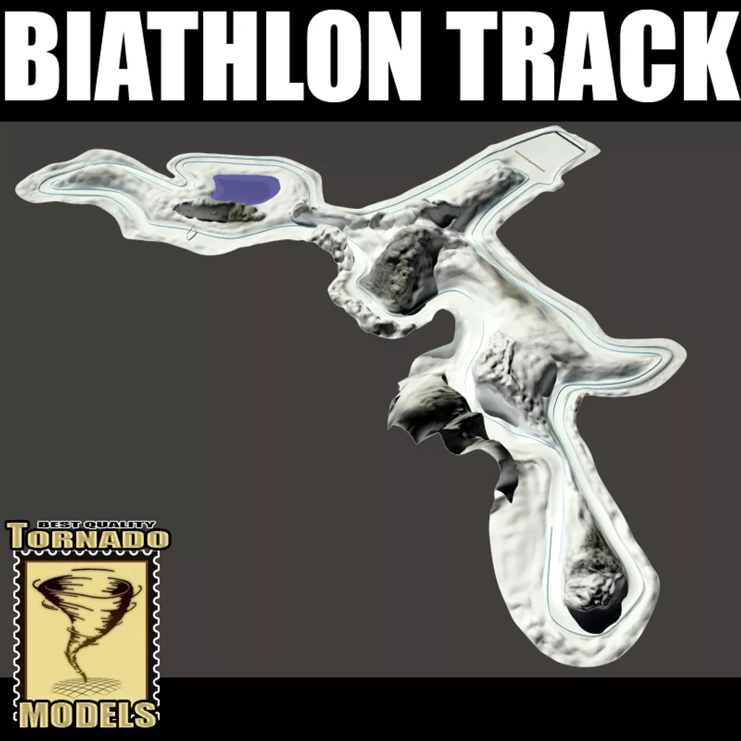 Biathlon Track 3D model