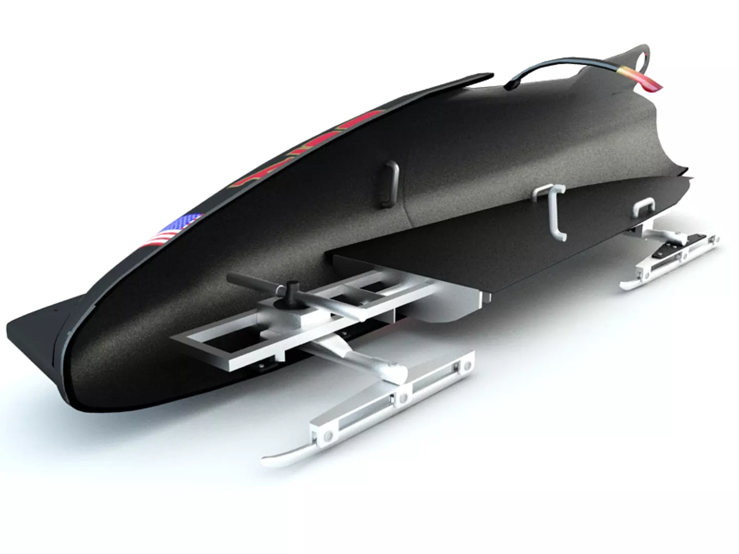Bobsleigh Sled - Ukraine 3D model