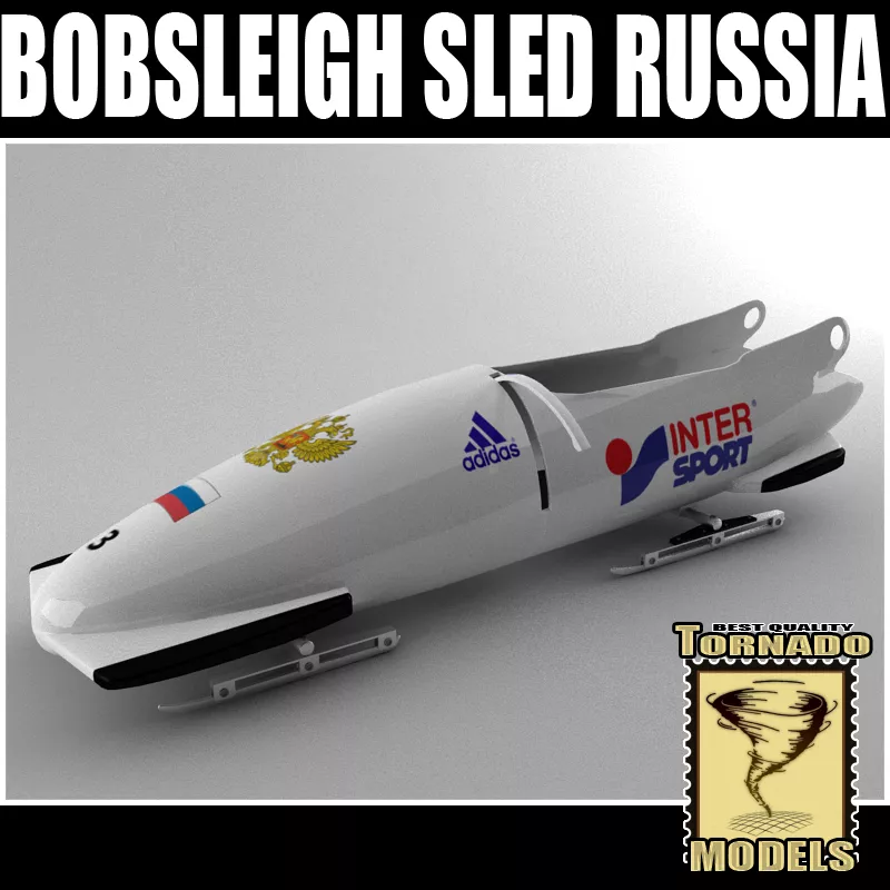 Bobsleigh Sleds Collection - Russia 3D model