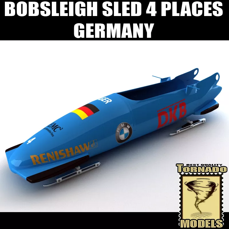Bobsleigh Sleds Collection - Germany 3D model