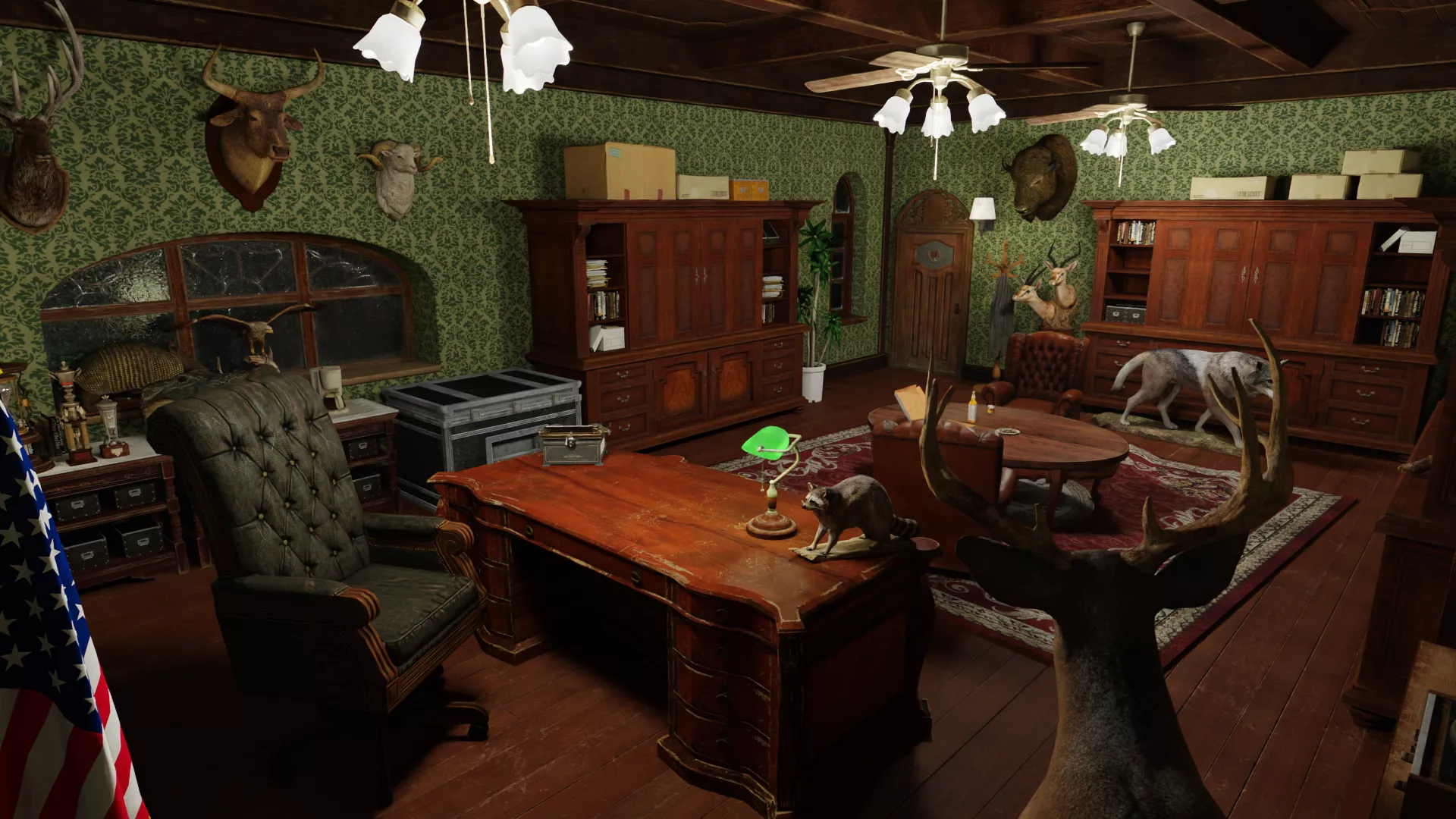 Resident Evil 2 - RPD Chief Office 3D model