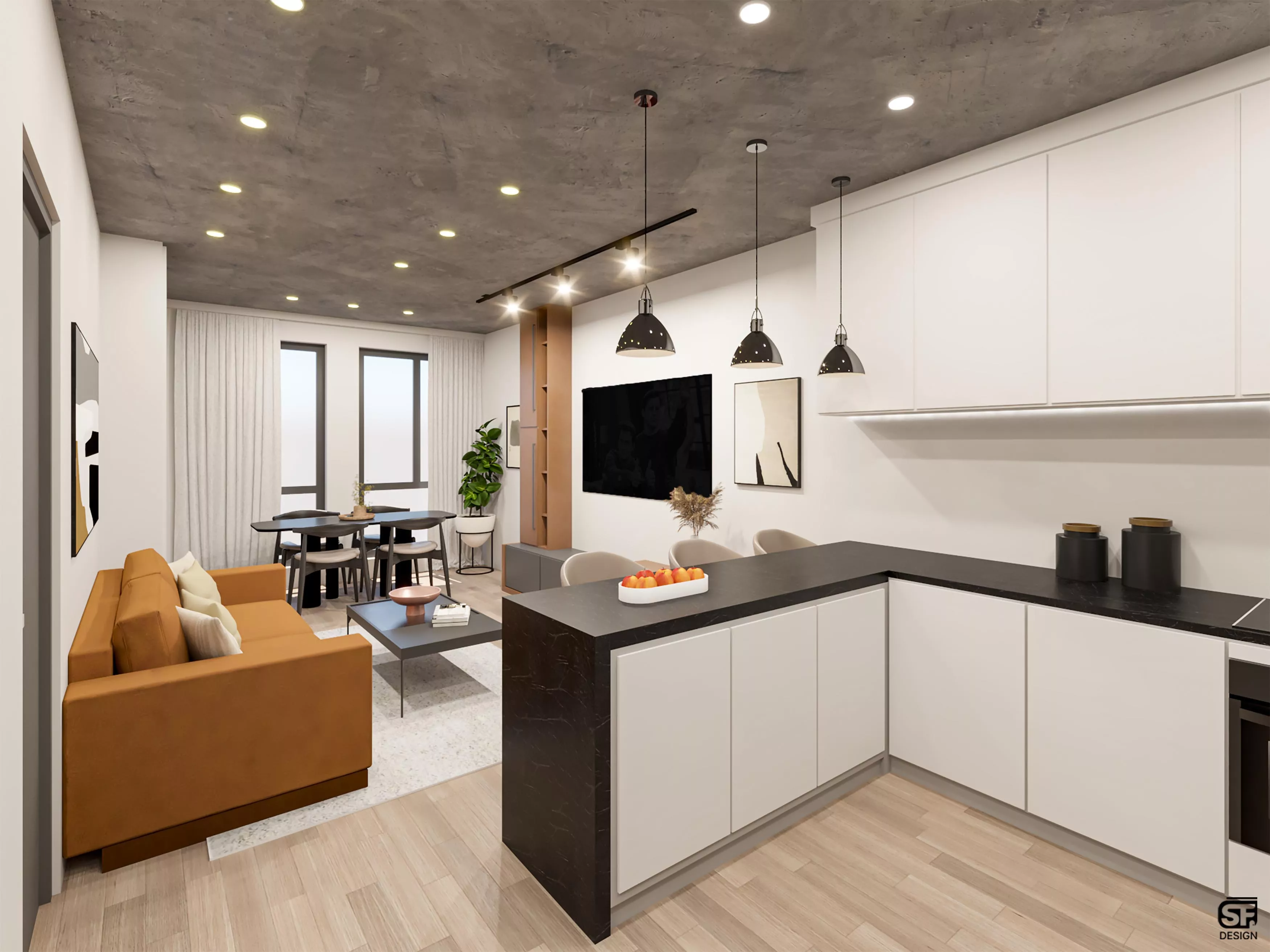 Modern Kitchen Interior 3D model