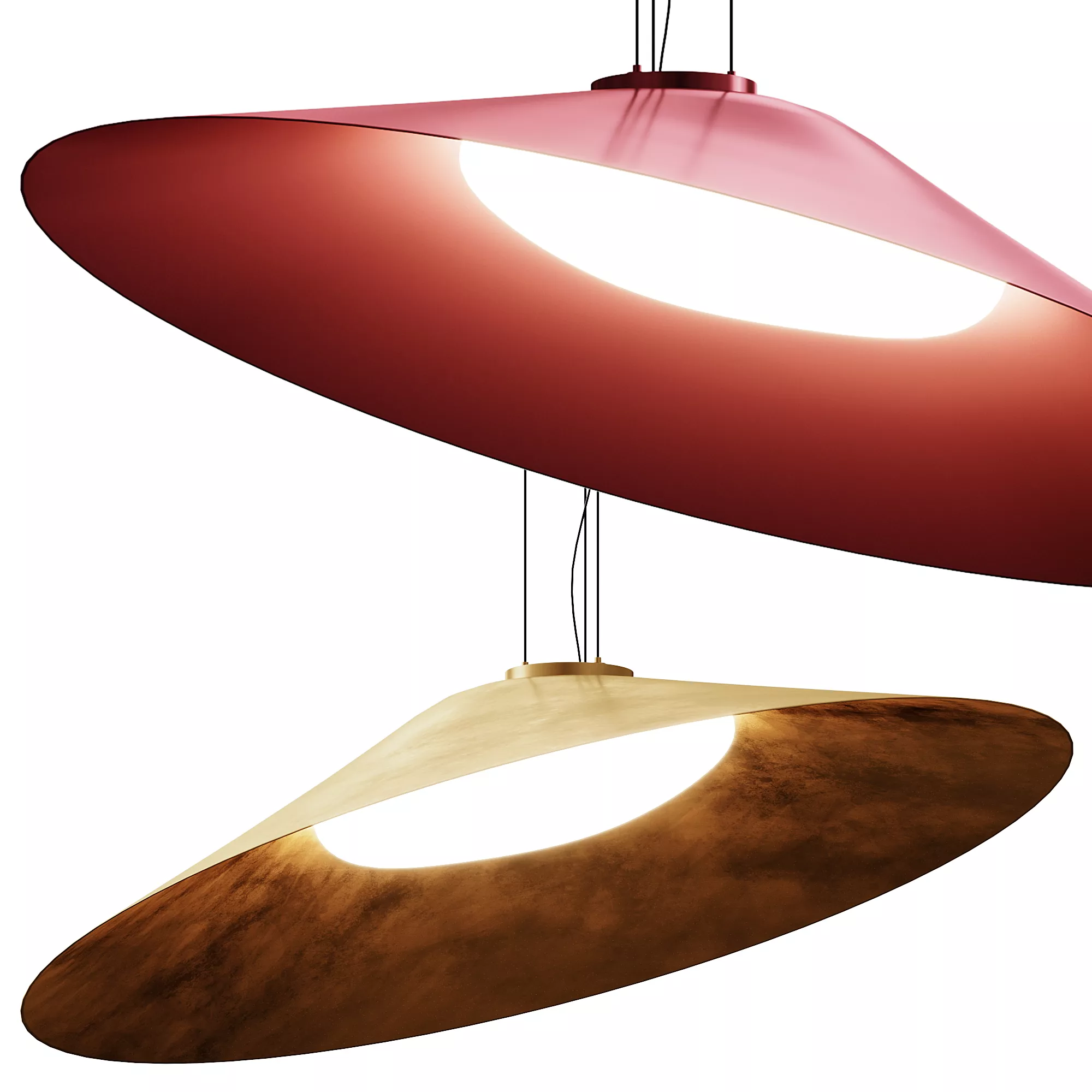 Kate Led Suspension Chandelier By Kdln Low-poly 3D model
