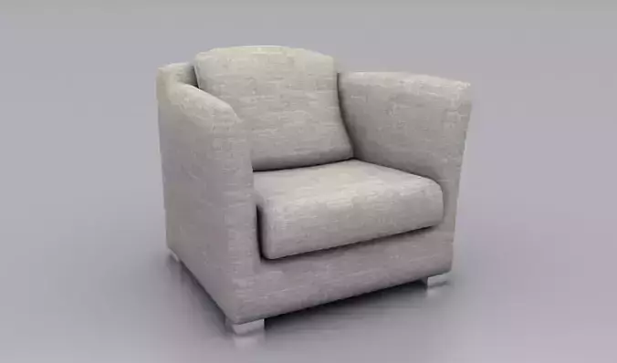 Lowpoly Sofa Chair 02