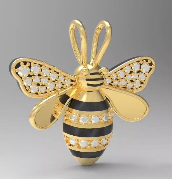 Bee pendent 3D print model