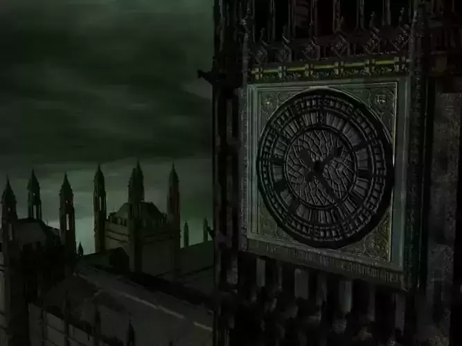 Big Ben Westminster Bridge gritty-style textures 3D model