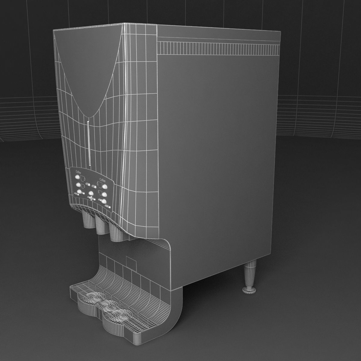 Nescafe alegria v-cafe coffee machine 3D model_10