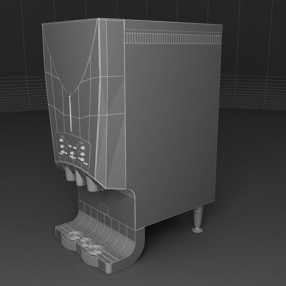 Nescafe alegria v-cafe coffee machine 3D model_9