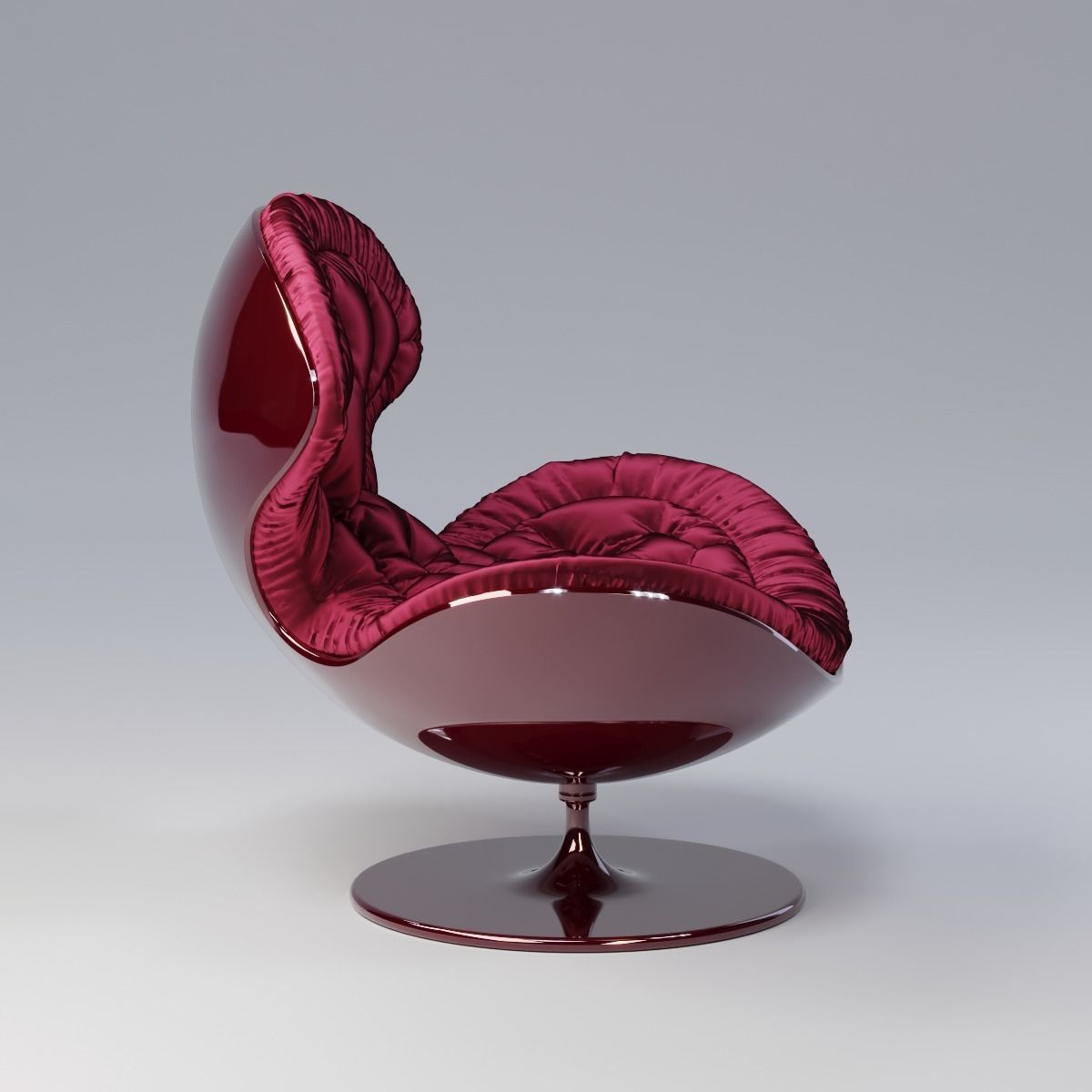 Giovannetti JETSONS armchair HD and Low-poly Low-poly 3D model_1