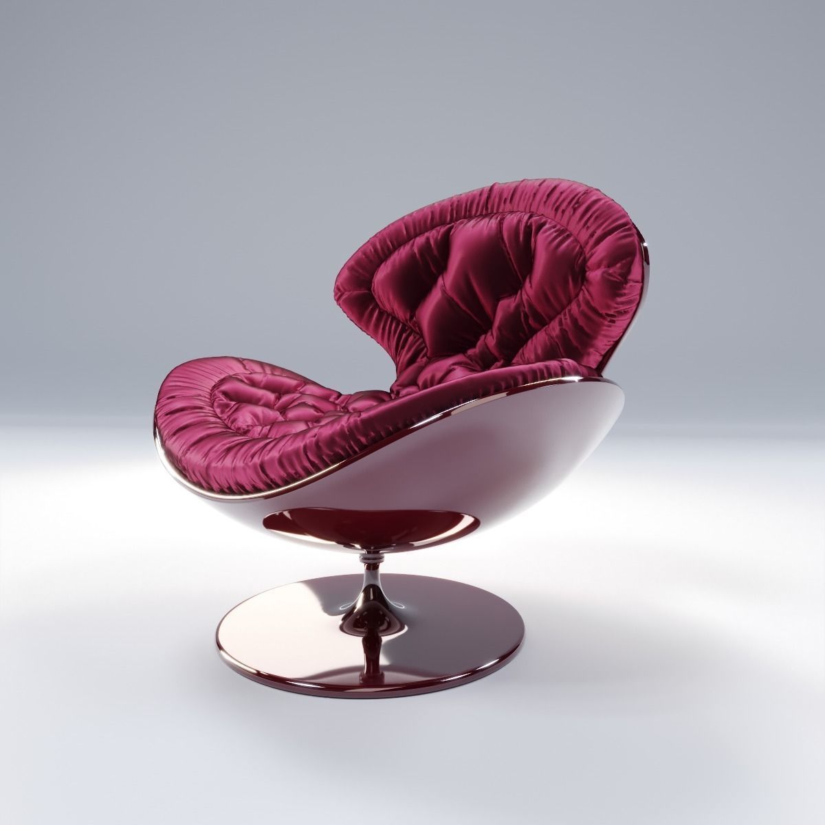 Giovannetti JETSONS armchair HD and Low-poly Low-poly 3D model_2