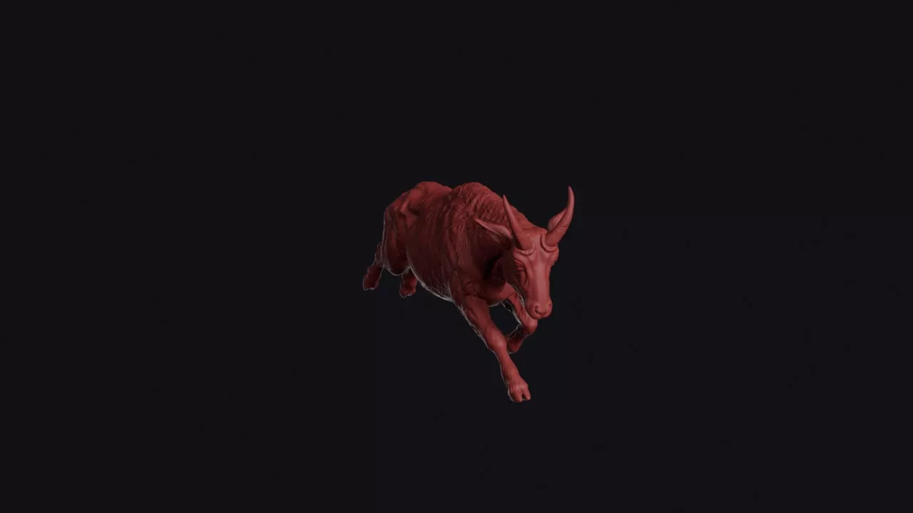 Leaping Mountain Goat 3D print model