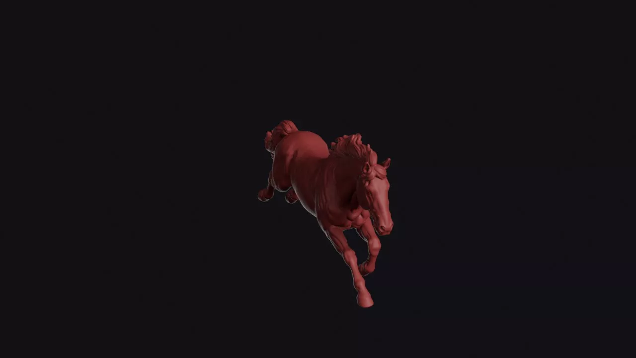 Jumping Icelandic Horse 3D print model