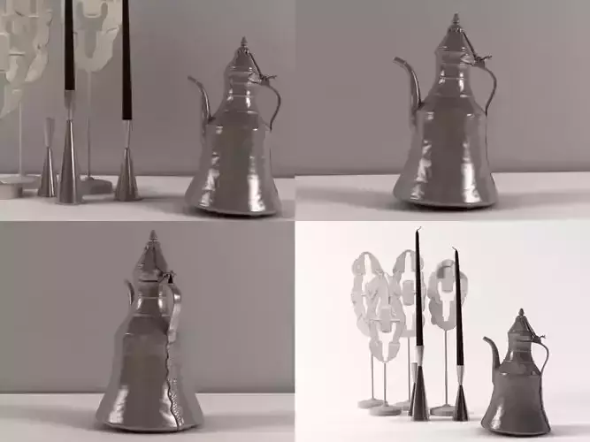 Set vases and candlesticks