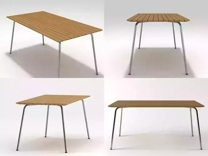 S 1040 four different wooden tables