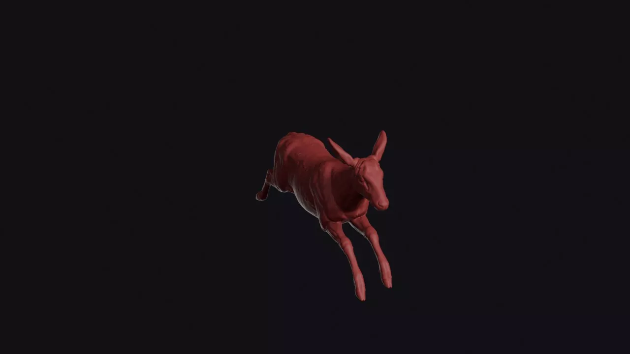 Leaping Brocket Deer 3D print model