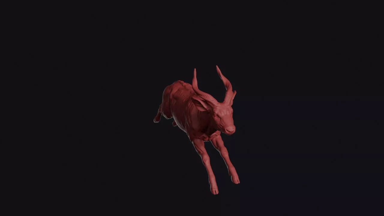 Leaping Bongo 3D print model